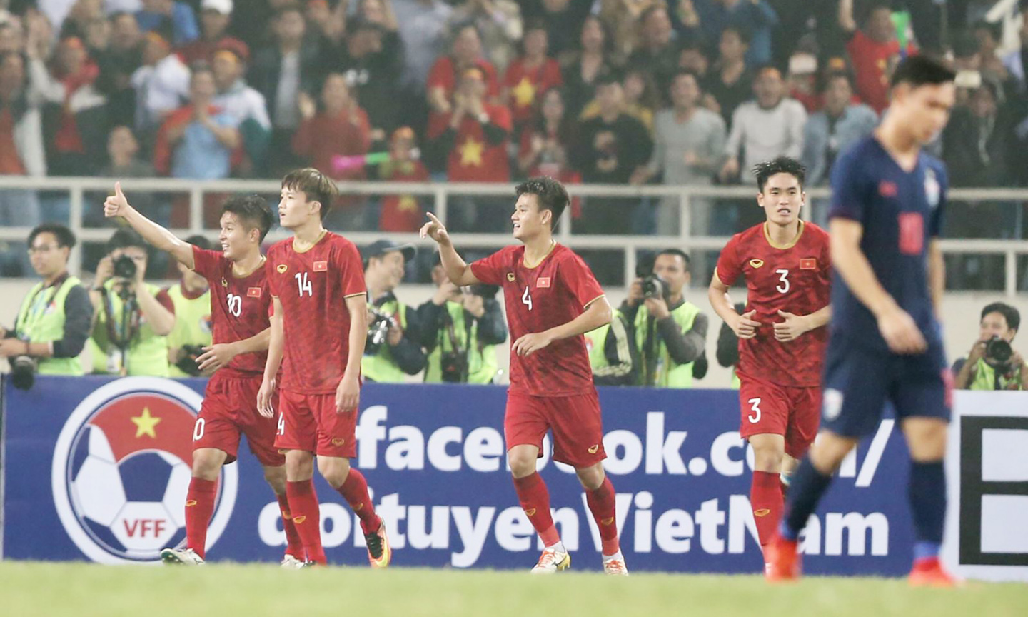 Việt Nam thắng Thái Lan 4-0 ở vòng loại U-23 châu Á. Ảnh: ANH HUY