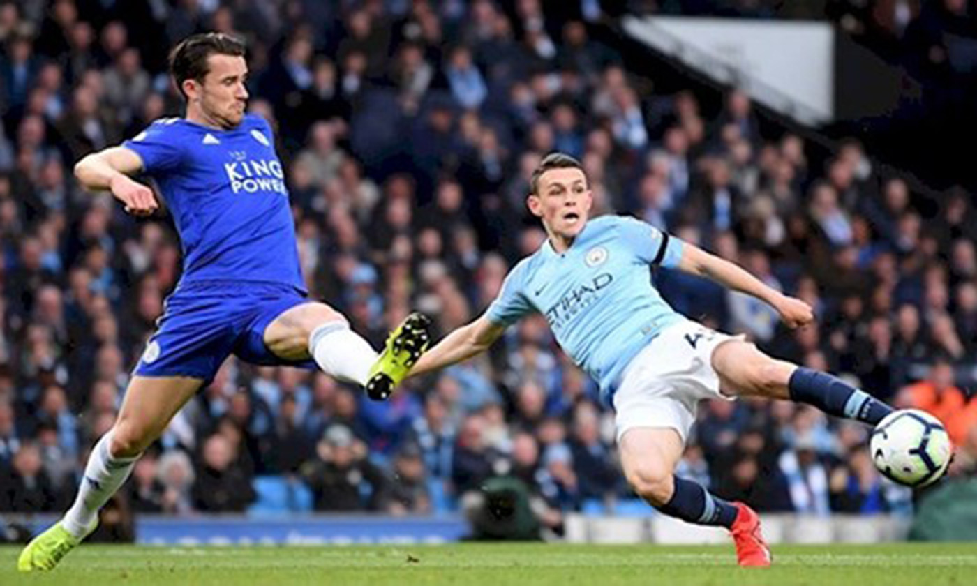 Harry Maguire (trái) giúp Leicester gây rất nhiều khó khăn cho Man.City ở mùa này. Ảnh: Getty Images