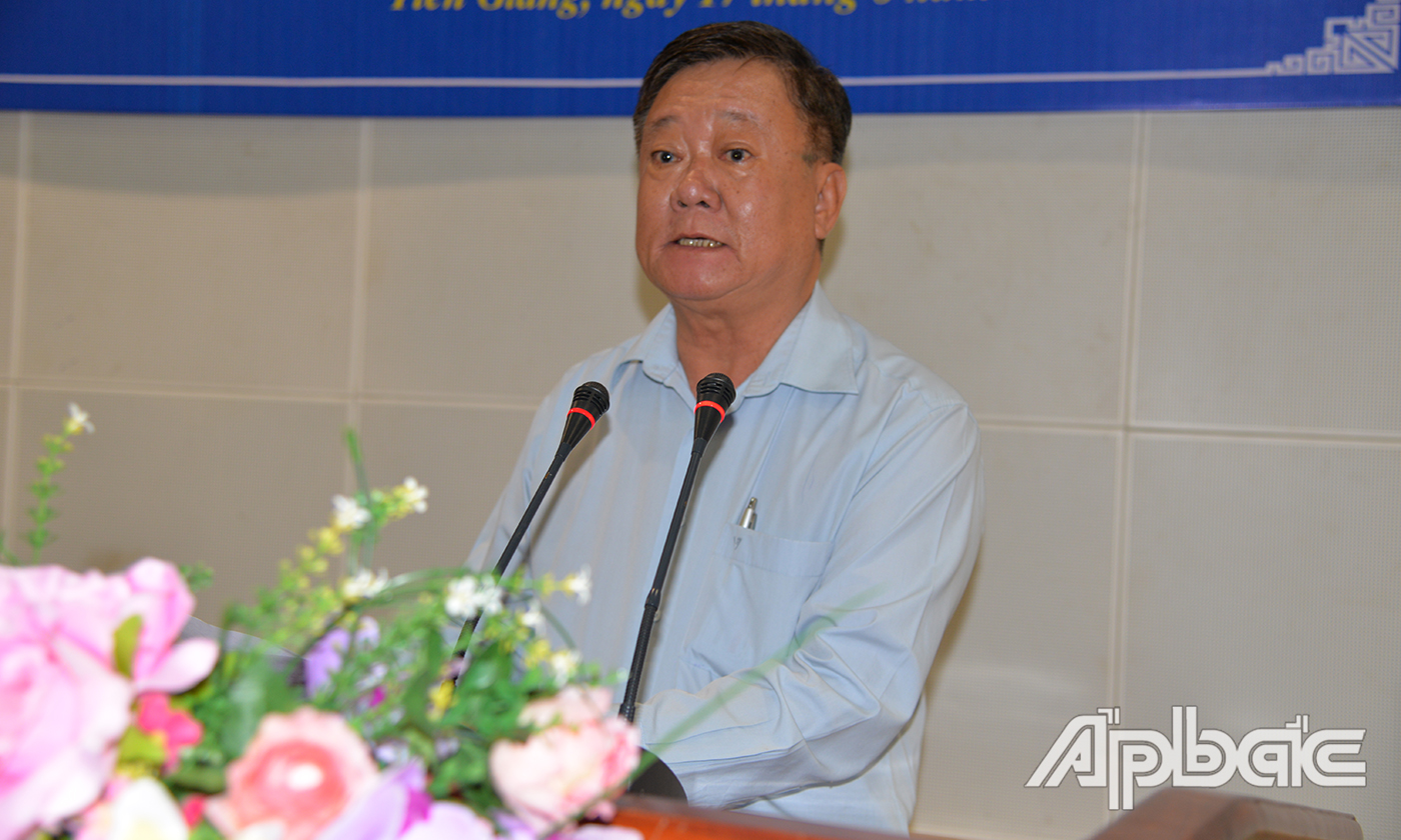 Chủ tịch Hội Nhà báo Tiền Giang Nguyễn Văn Phước Cường 