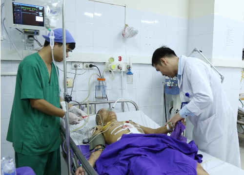  Bệnh nhân sau ca phẫu thuật. Ảnh: Hà Trang