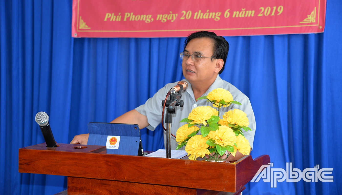 Phó Bí thư Thường trực Tỉnh uỷ, Trưởng Đoàn ĐBQH tỉnh Tiền Giang