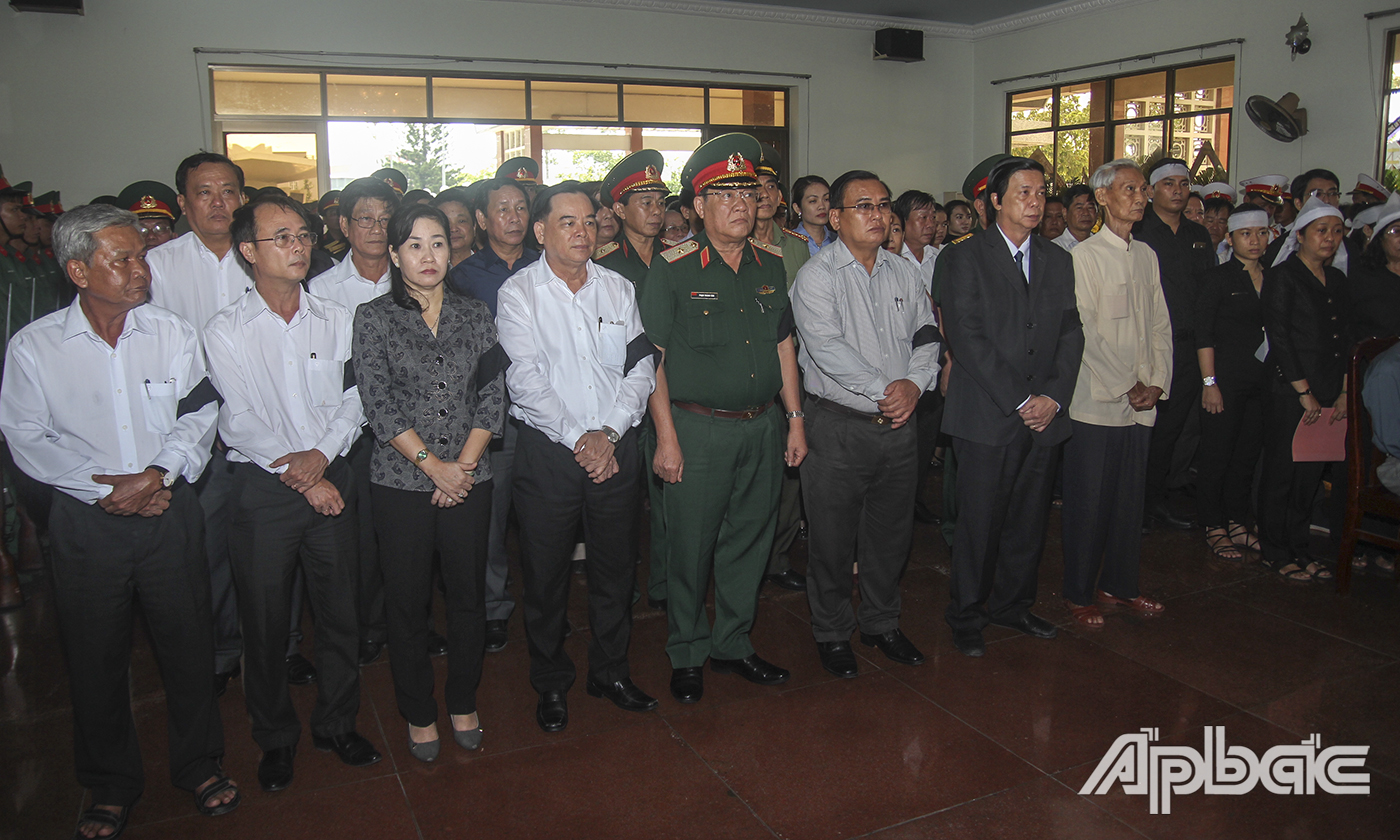Quang cảnh buổi Lễ truy điệu.