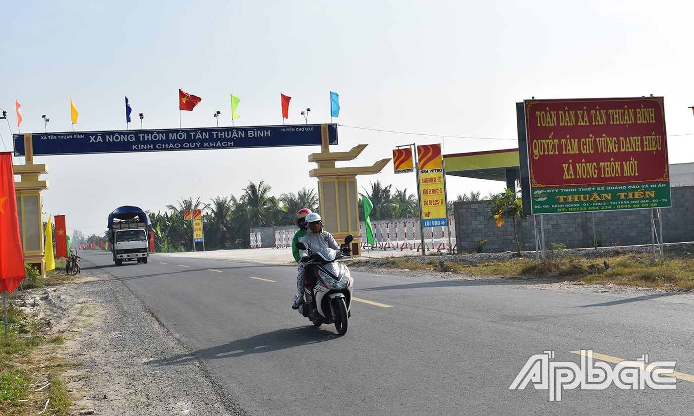 Xã Tân Thuận Bình (Chợ Gạo) đã xây dựng thành công xã NTM