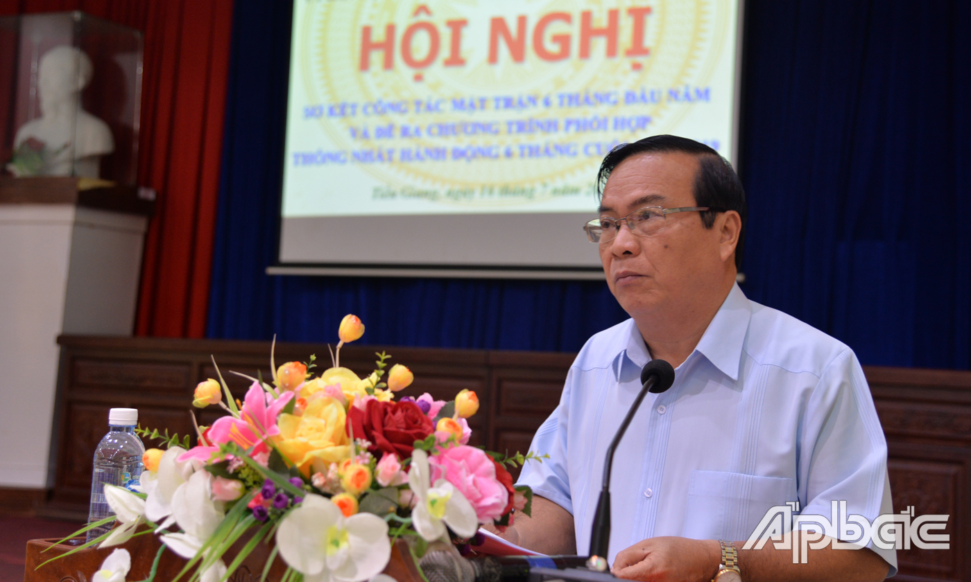 Đồng chí Phạm Anh Tuấn phát biểu