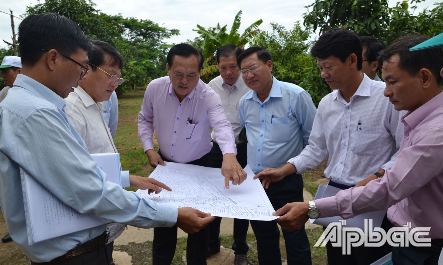 Lãnh đạo tỉnh khảo sát Dự án Khu du lịch Thới Sơn 1.
