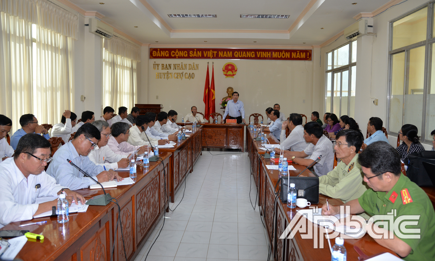 Cả hệ thống chính trị huyện Chợ Gạo đang tập trung cho công tác phòng, chống dịch tả heo châu Phi.