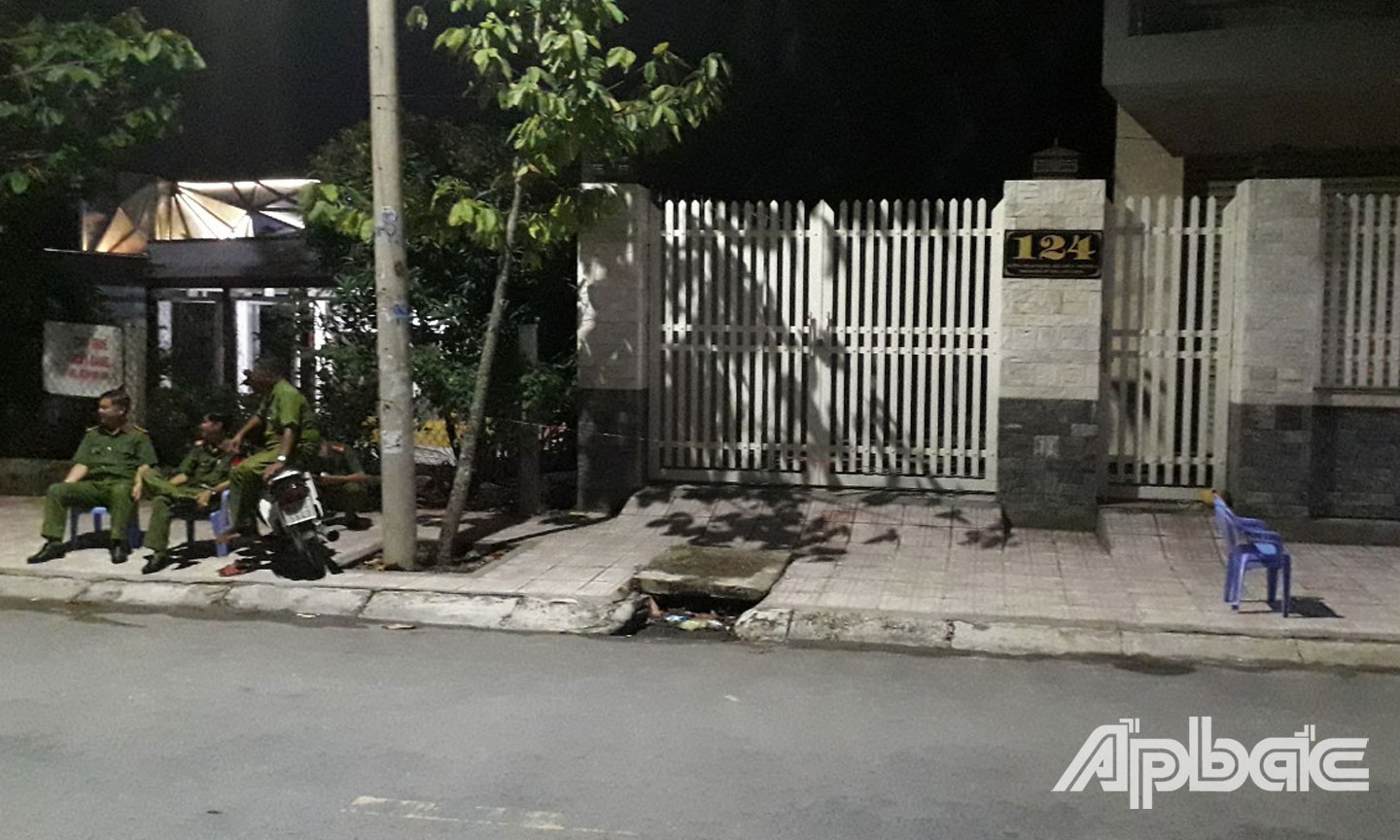Hiện trường vụ án mạng.