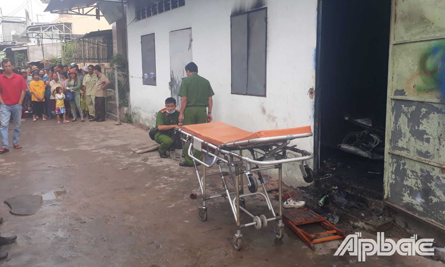 Hiện trường vụ hỏa hoạn.