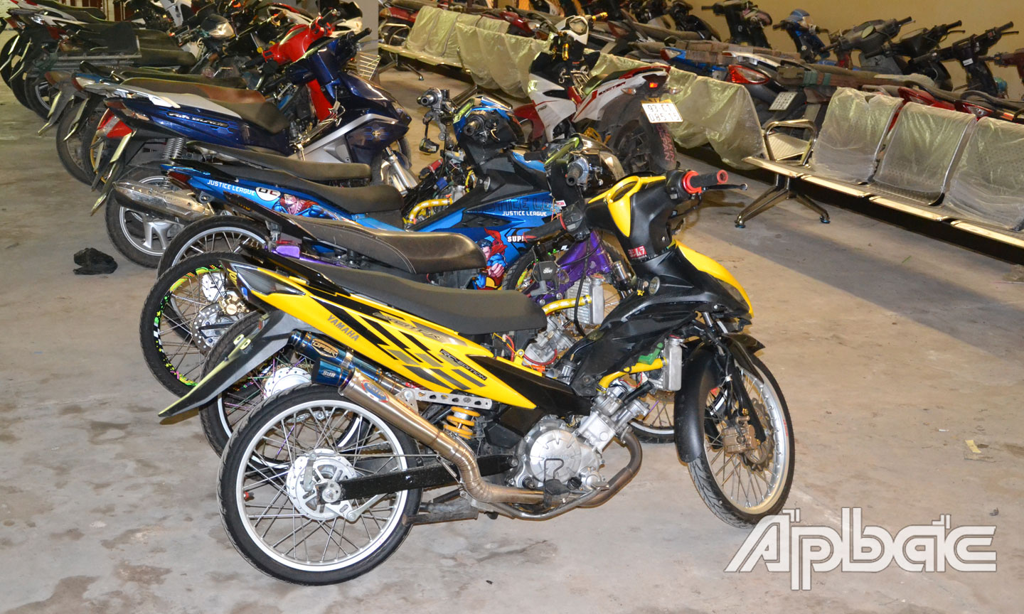 Các xe thay đổi kết cấu bị tạm giữ.