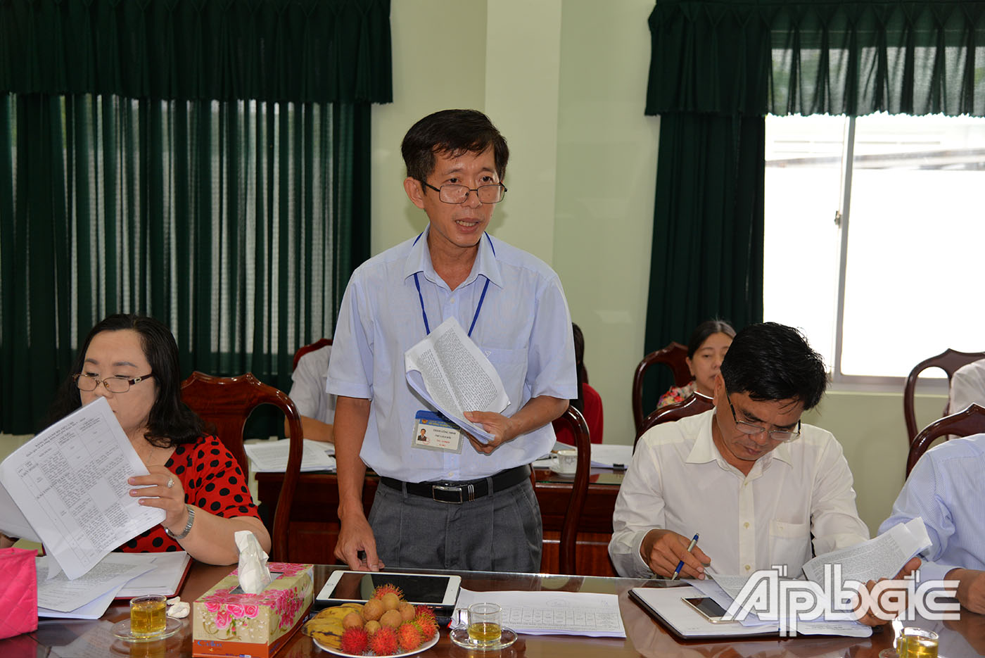 Lãnh đạo Sở NN&PTNT báo cáo kết quả thực hiện chương trình xây dựng NTM