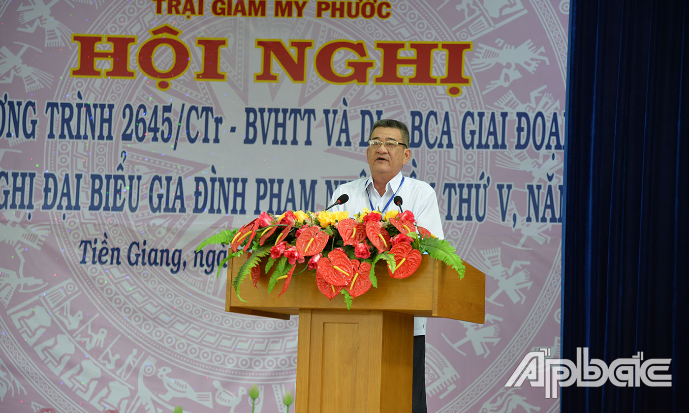 Thân nhân gia đình phạm nhân phát biểu tại hội nghị
