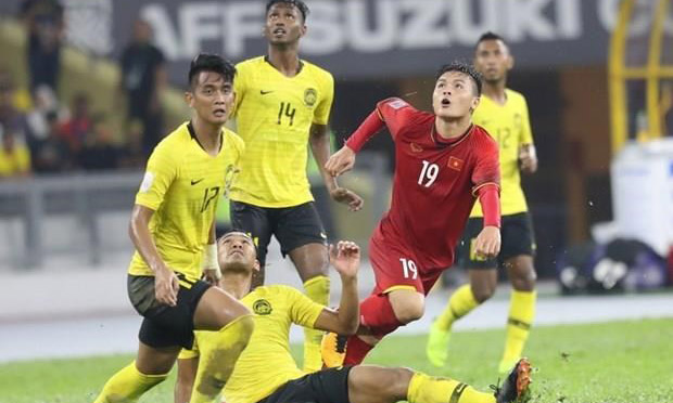 Việt Nam đối đầu Malaysia vào tối 10/10. (Ảnh: Hoàng Linh/TTXVN)