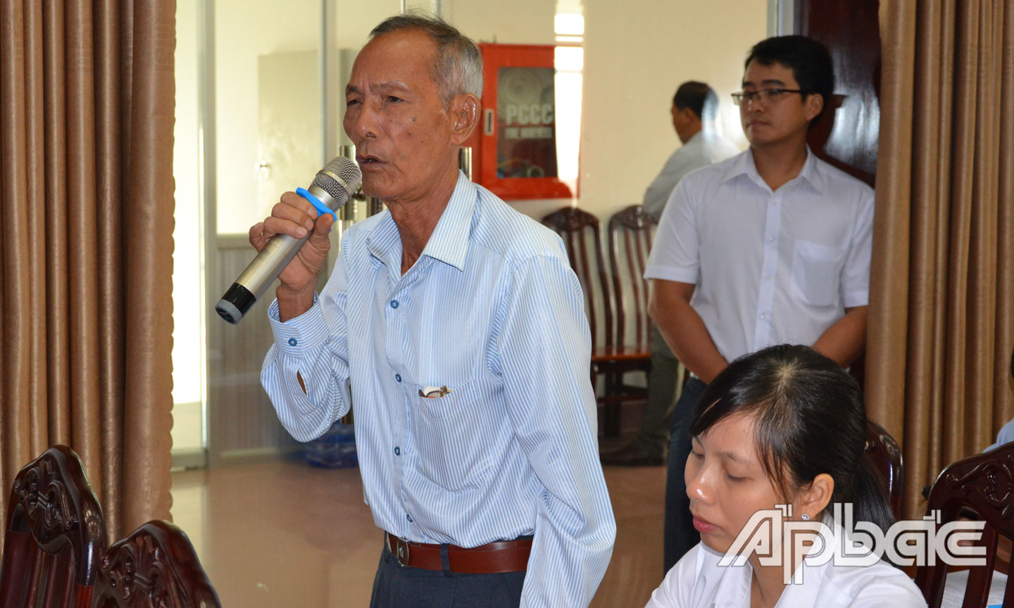 Doanh nghiệp phát biểu ý kiến.