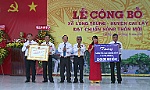 Xã Long Trung đạt chuẩn nông thôn mới