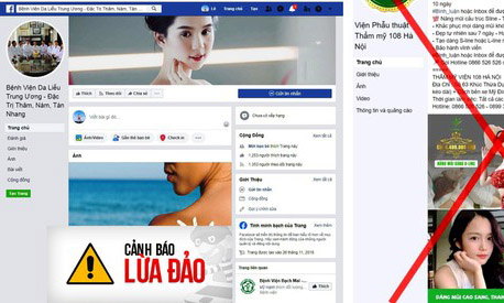 Thông tin giả mạo các cơ sở y tế nhan nhản trên các trang mạng xã hội