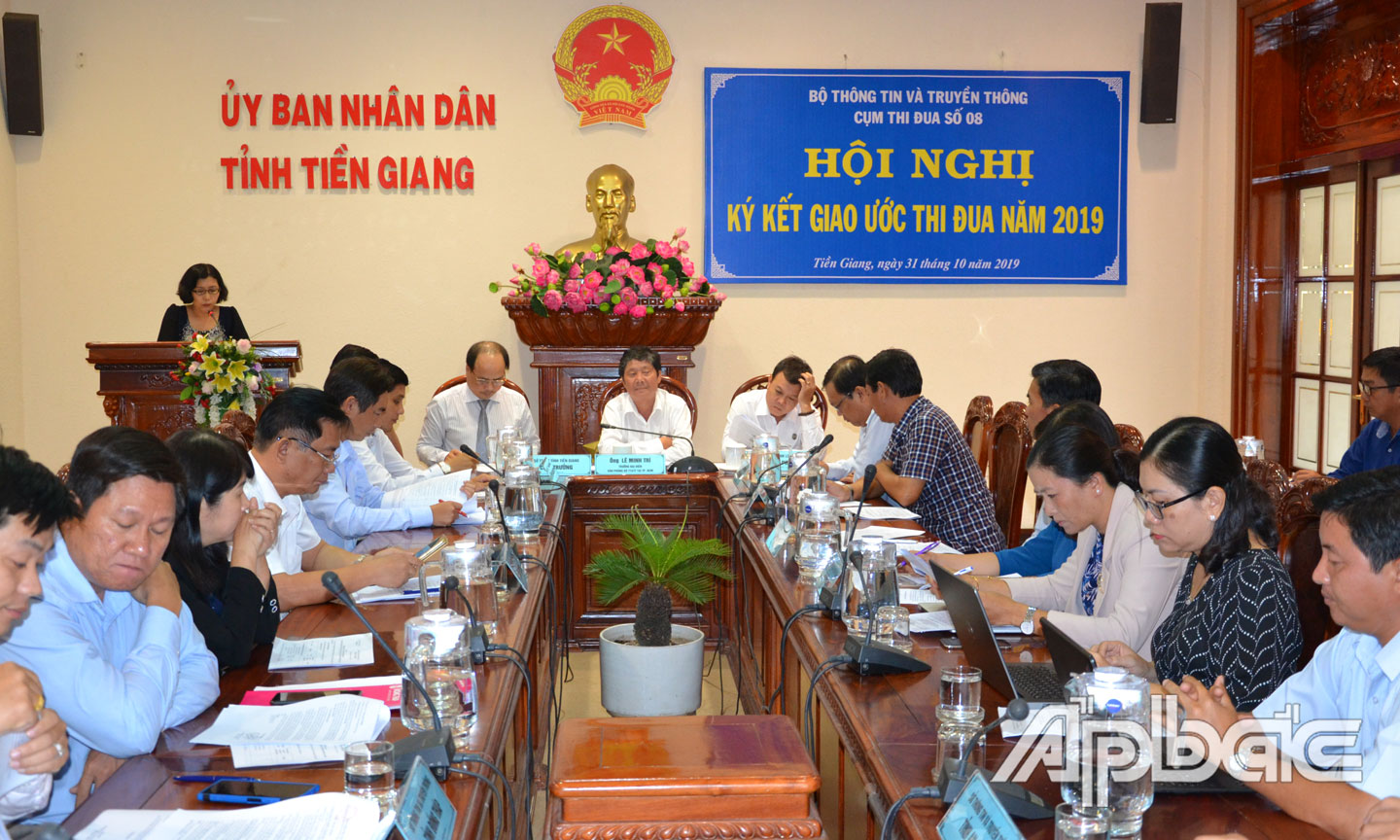 Quang cảnh Hội nghị Ký kết giao ước thi đua năm 2019.