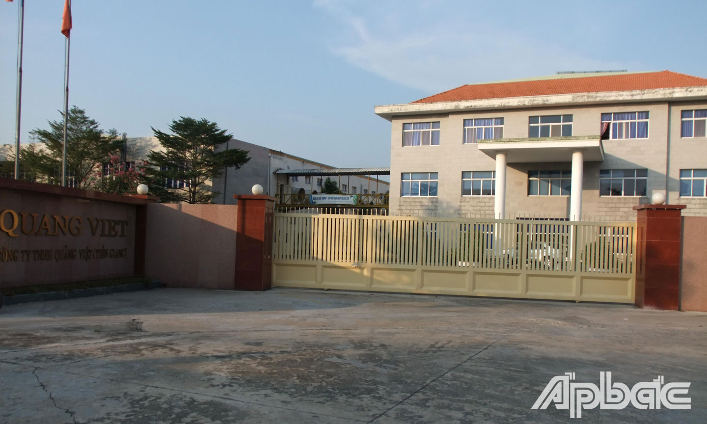 Công ty TNHH Quảng Việt (Tiền Giang) nơi ông Hong Sheng Wen làm việc.