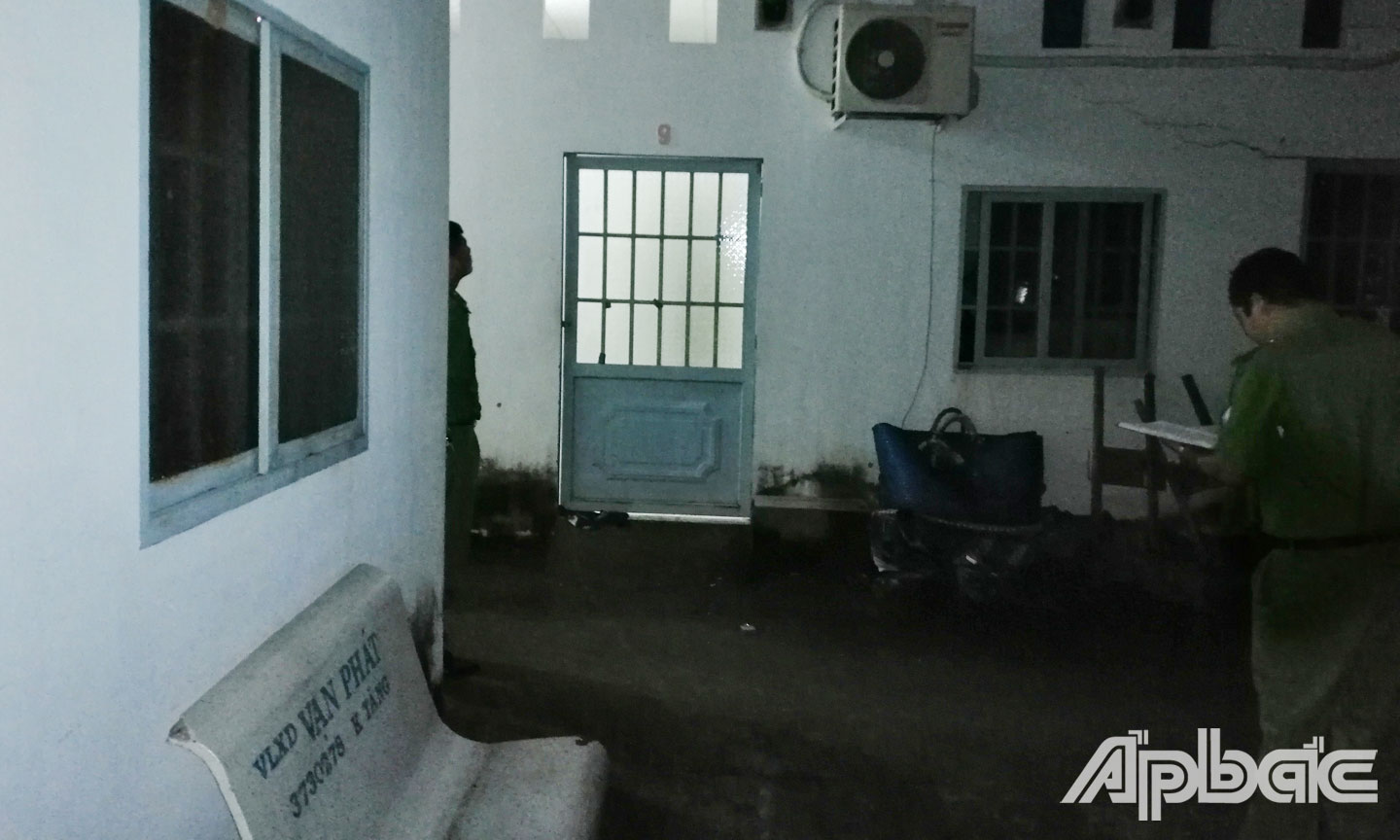 Khu nhà trọ xảy ra vụ án mạng.