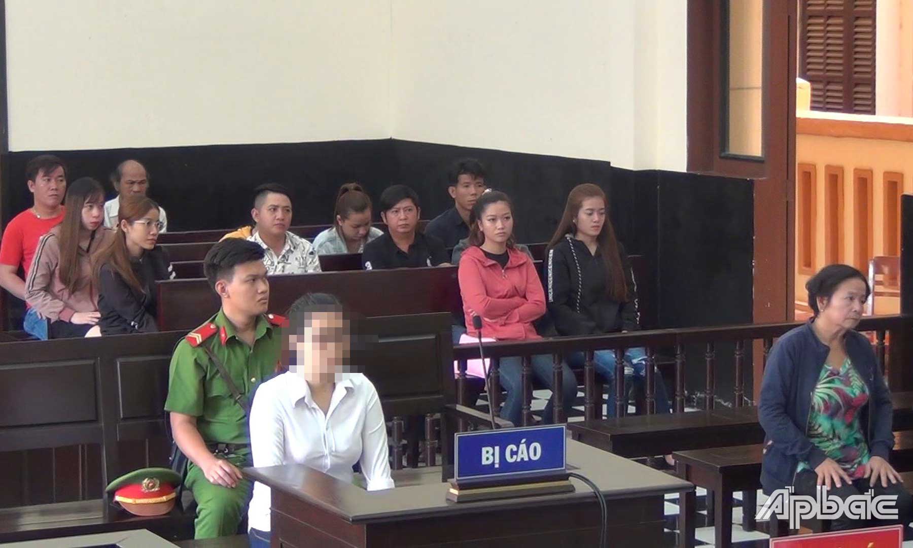 Bị cáo tại hội đồng xét xử.