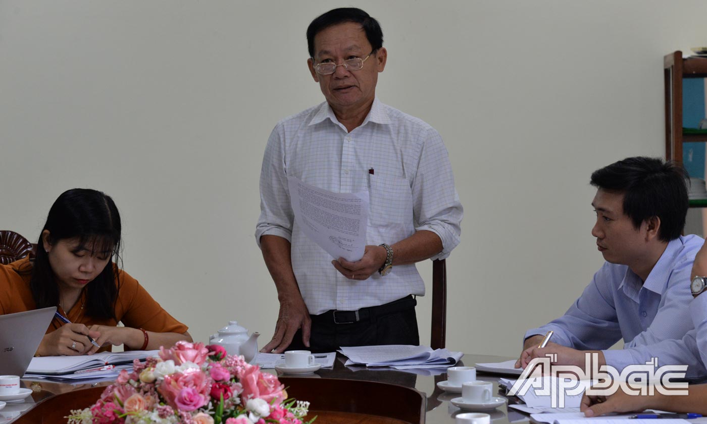 Đoàn giám sát làm việc tại Sở Công Thương.
