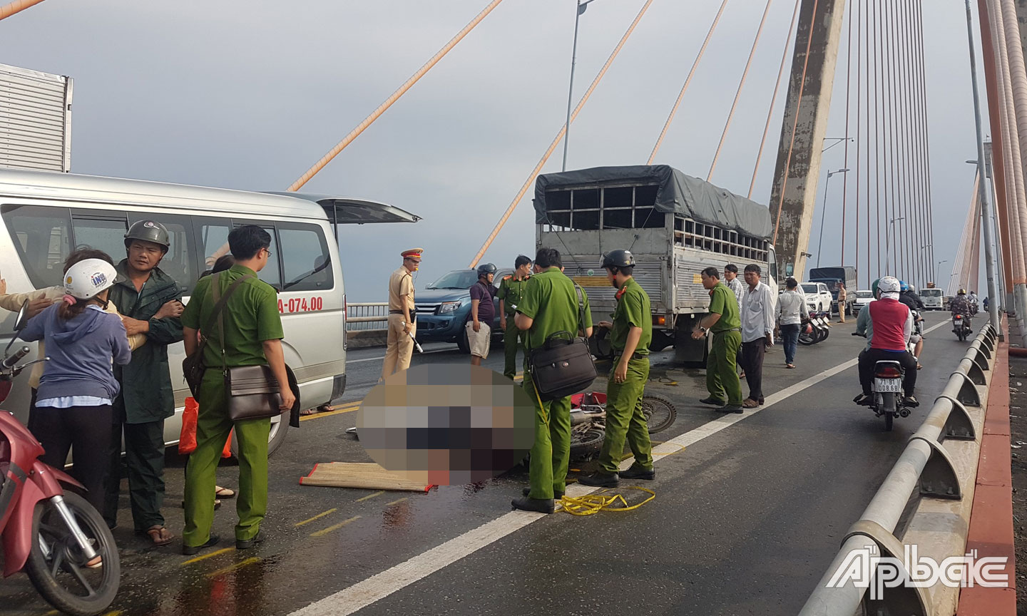 Hiện trường vụ tai  nạn.