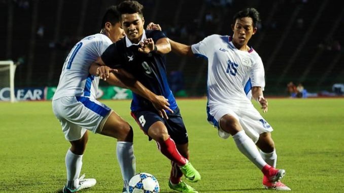 U22 Philippines đã có trận hòa vất vả trước U22 Campuchia. Ảnh: Vietnamnet.vn