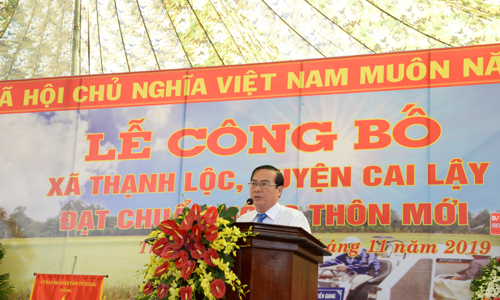 Đồng chí Phạm Anh Tuấn chỉ đạo tại buổi lễ.