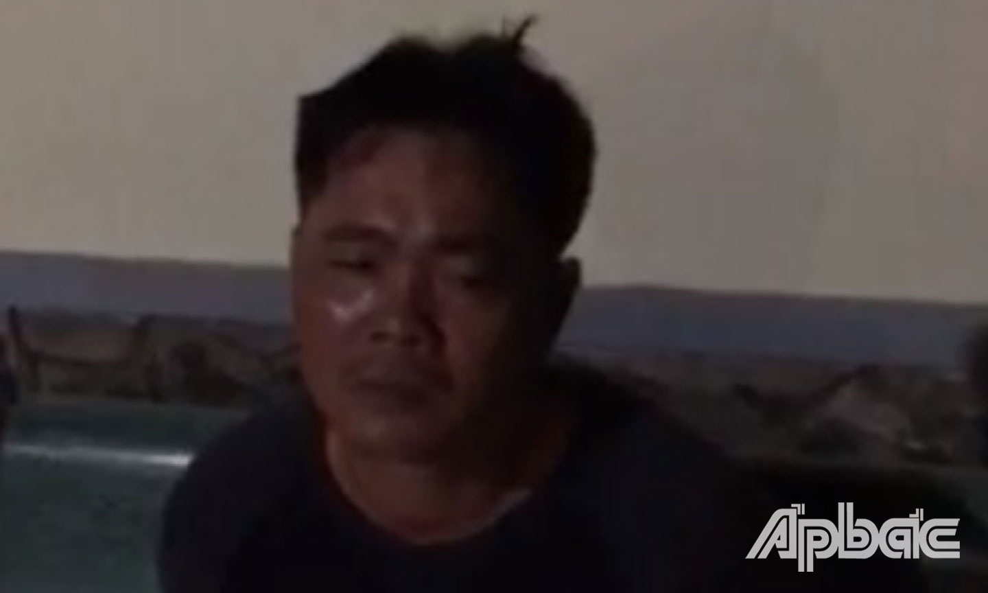 Đối tượng Hiền bị bắt giữ.