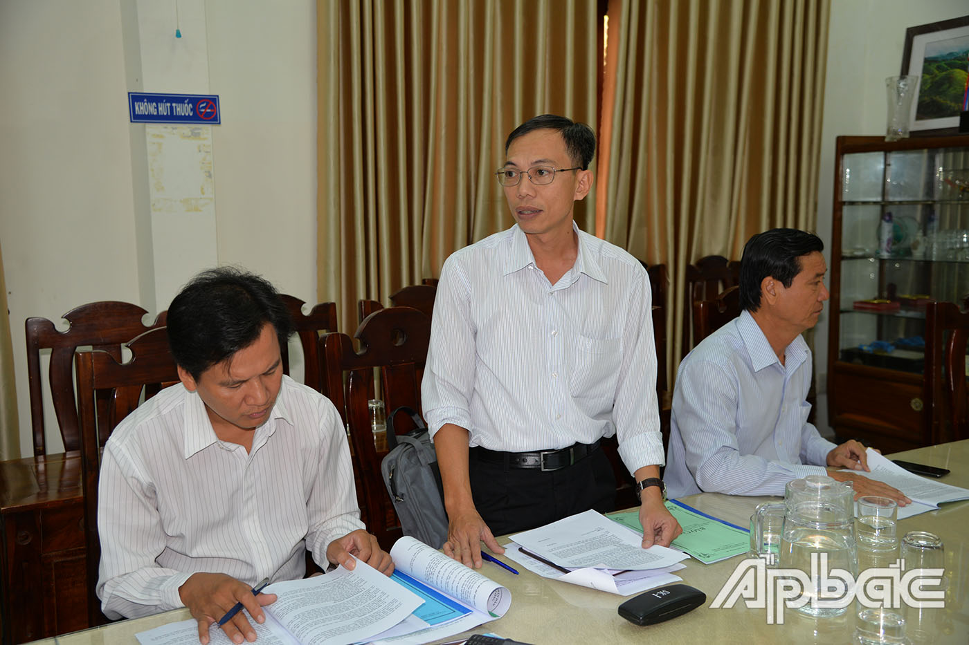 Đại biểu phát biểu tại buổi làm việc
