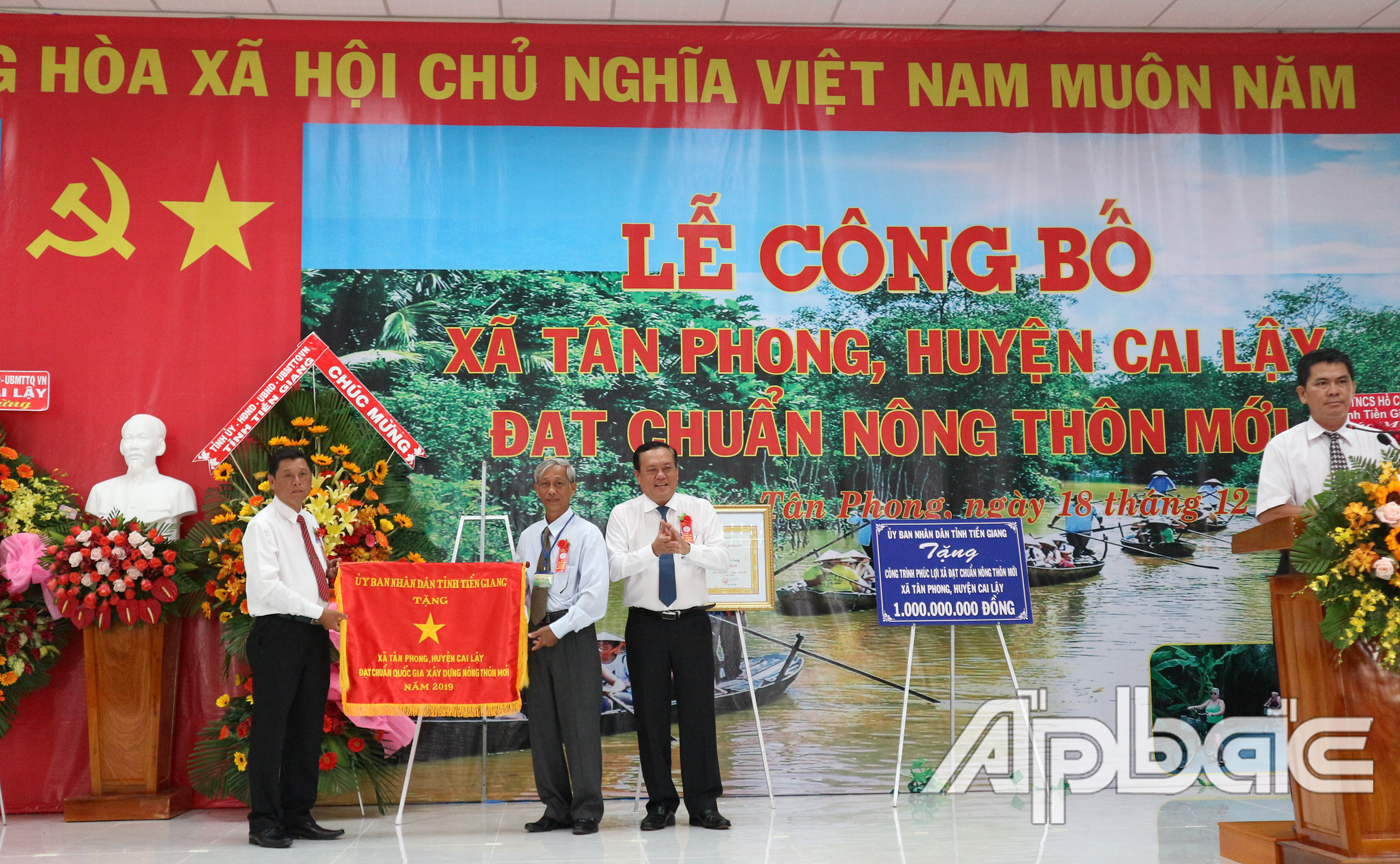 đồng chí Lê Văn Nghĩa Ủy viên Ban thường vụ Tỉnh ủy, Phó Chủ tịch UBND tỉnh Tiền Giang.