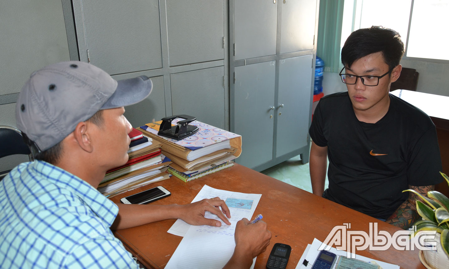 Lực lượng Công an làm việc với đối tượng Công.