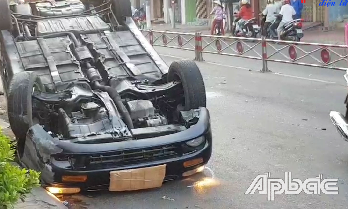 Hiện trường vụ tai nạn giao thông.