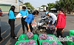 Tiêu thụ gần 2 tấn thanh long tại Cụm công nghiệp Trung An