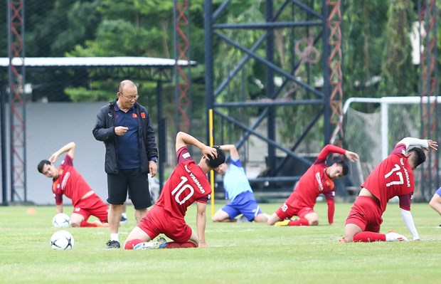  Tuyển Việt Nam nhanh chóng tùy chỉnh kế hoạch hoạt động phù hợp khi bị ảnh hưởng từ dịch bệnh COVID-19. (Ảnh: Nguyên An/Vietnam+)