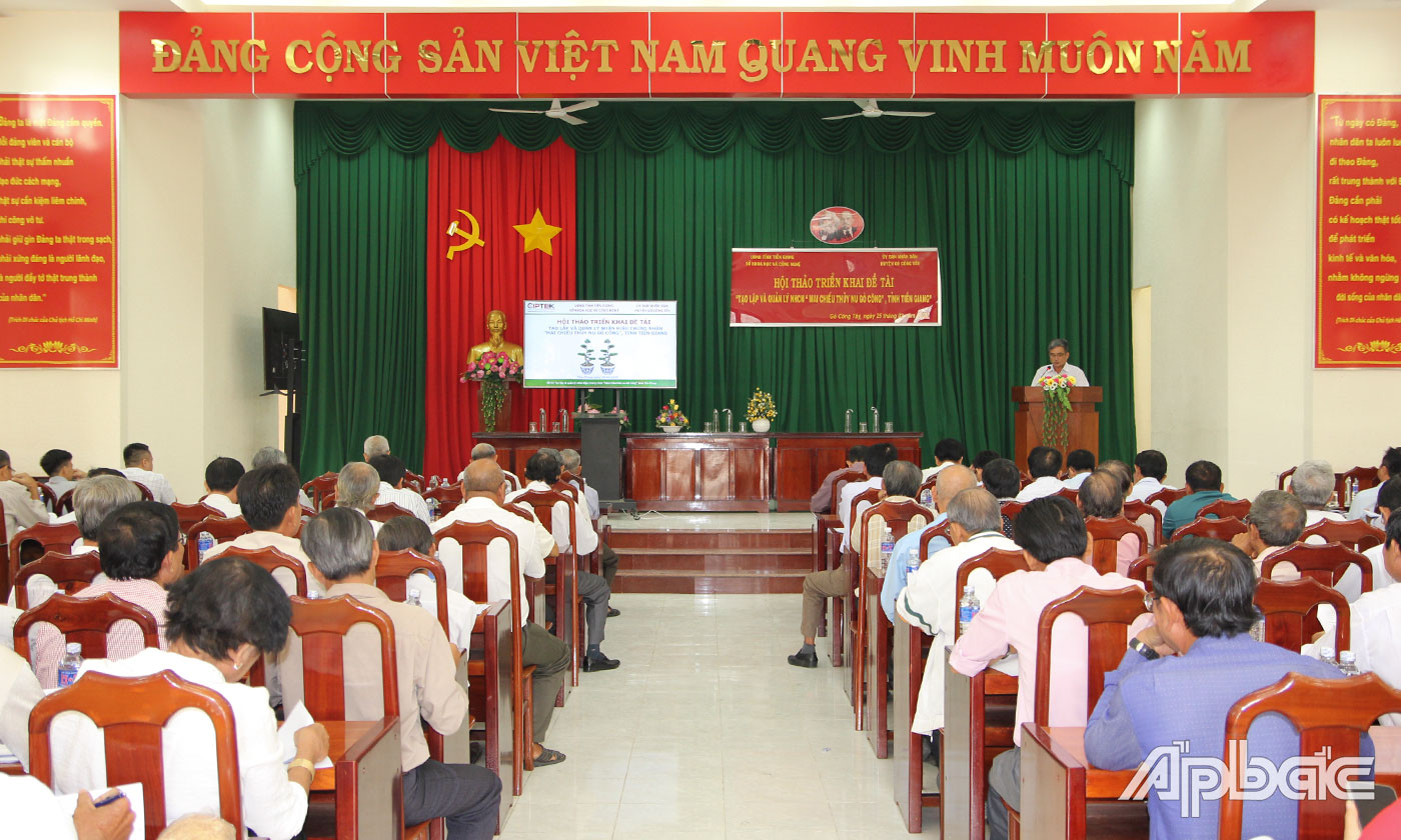 Quang cảnh buổi hội thảo.