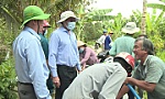 Lãnh đạo tỉnh kiểm tra công tác cấp nước ngọt cứu sầu riêng