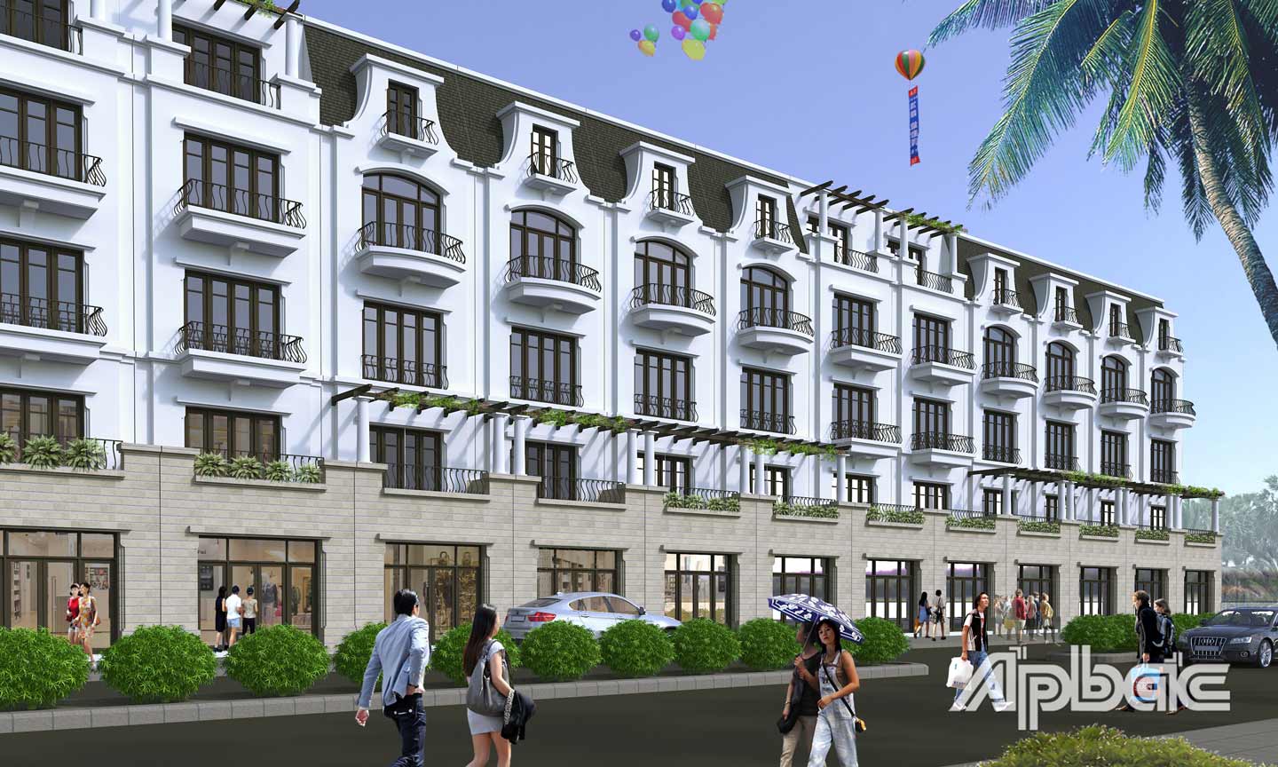 Mô hình nhà liên kế thuộc Dự án.