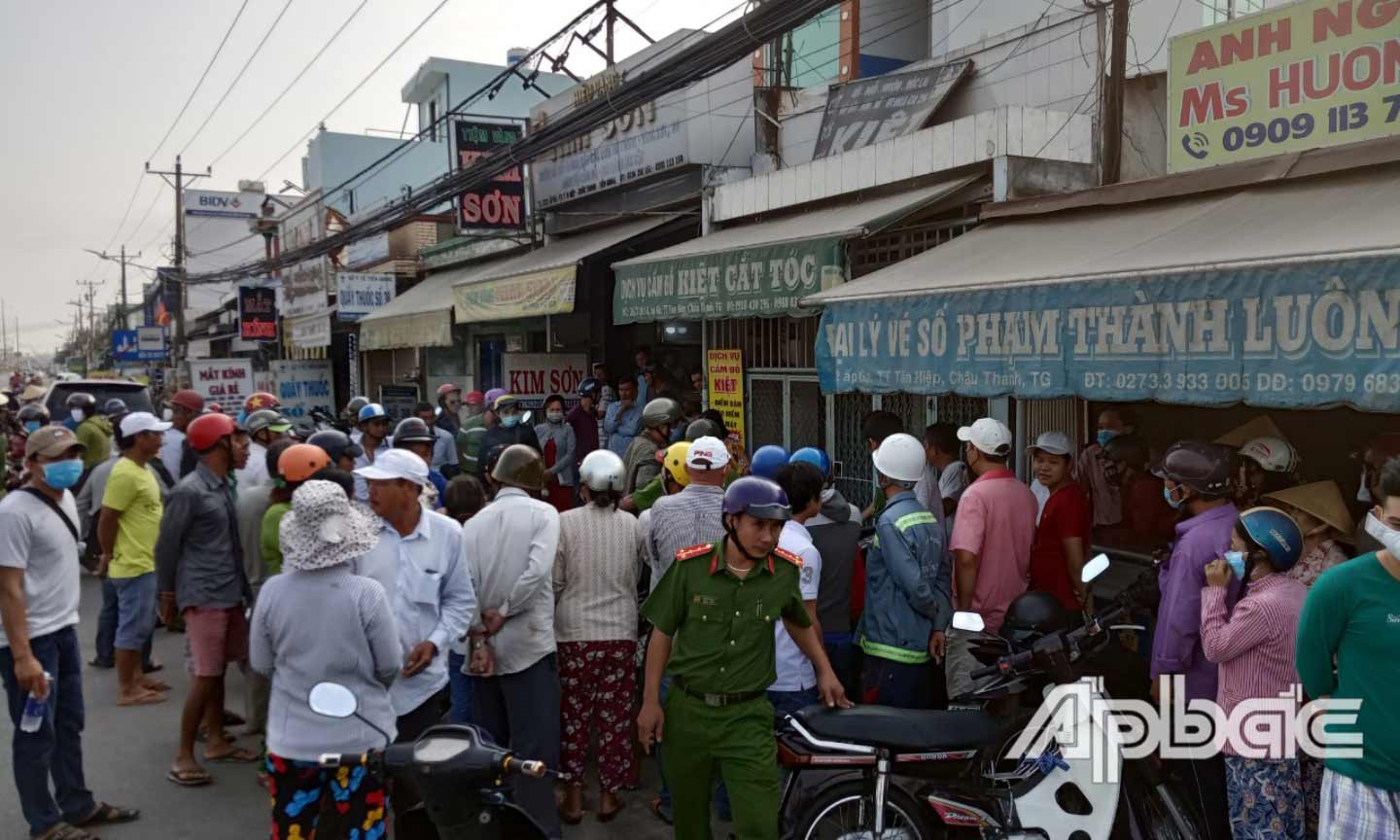 Hiện trường vụ việc.