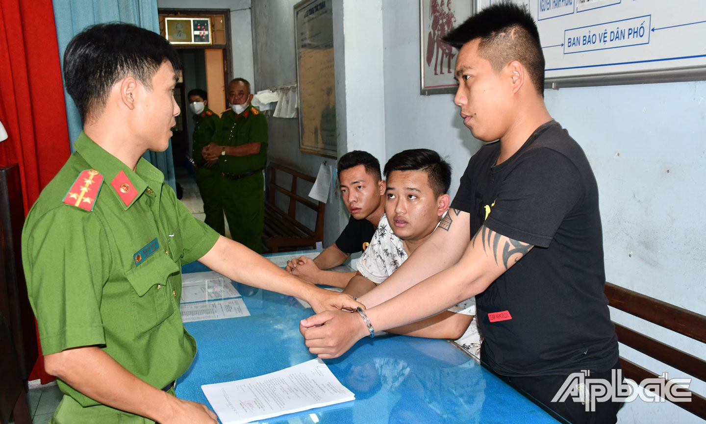 Tâm tại cơ quan Công an.