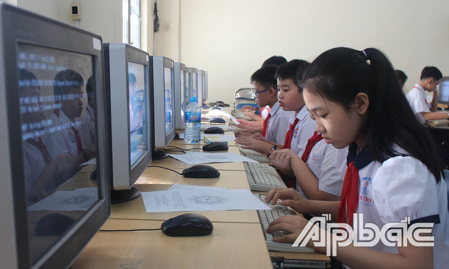 CNTT đang góp phần nâng cao chất lượng dạy và học (ảnh chụp năm 2019).