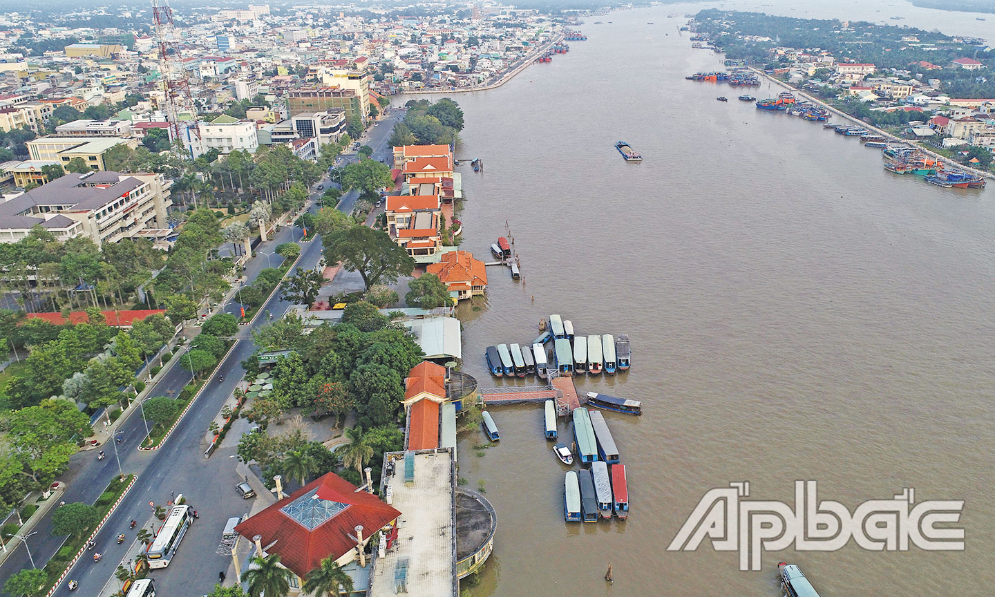 Diện mạo TP. Mỹ Tho đã có nhiều thay đổi. 		Ảnh: MINH THÀNH