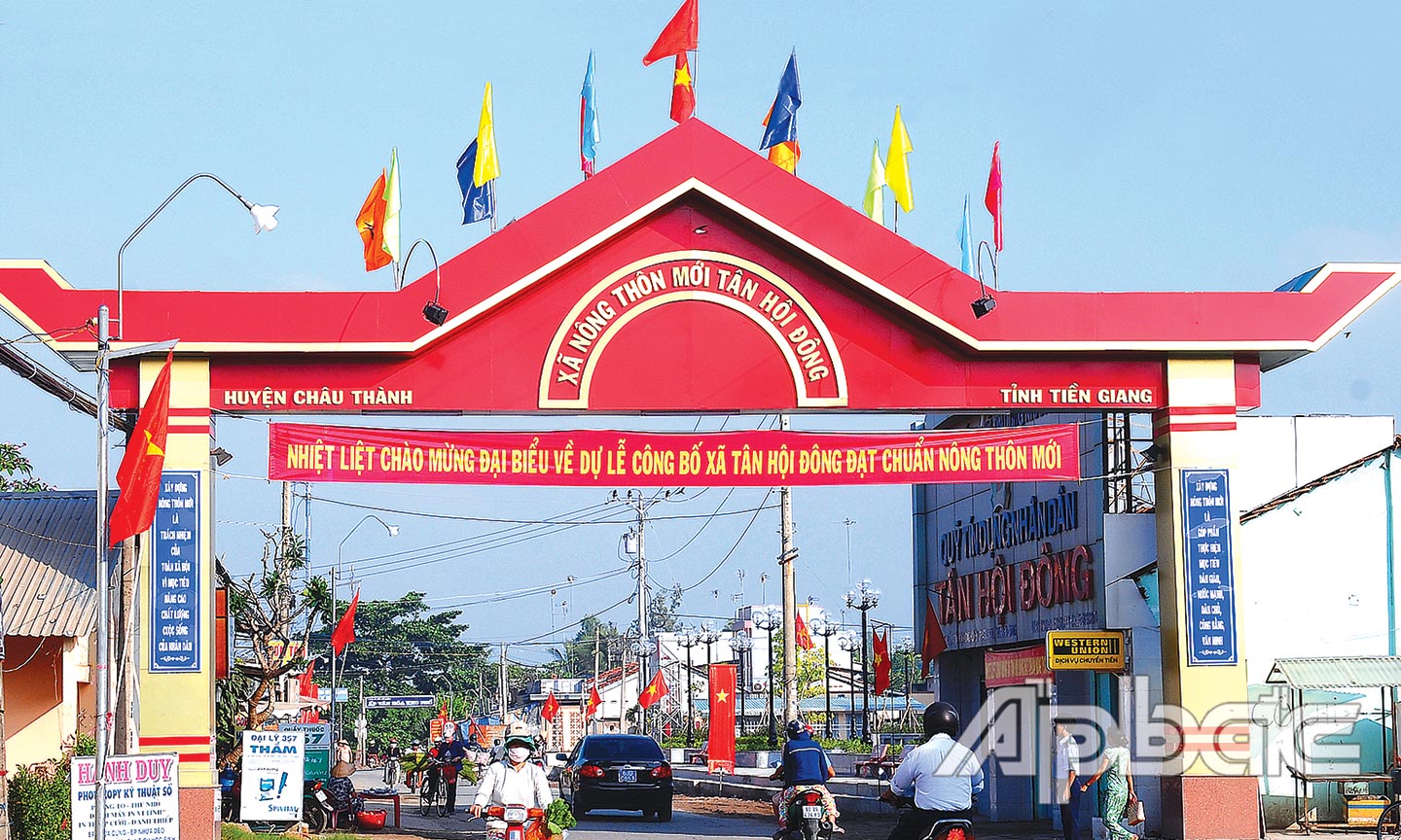 Xã Tân Hội Đông đã đạt chuẩn NTM.