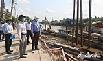 Lãnh đạo tỉnh kiểm tra các công trình khắc phục sạt lở
