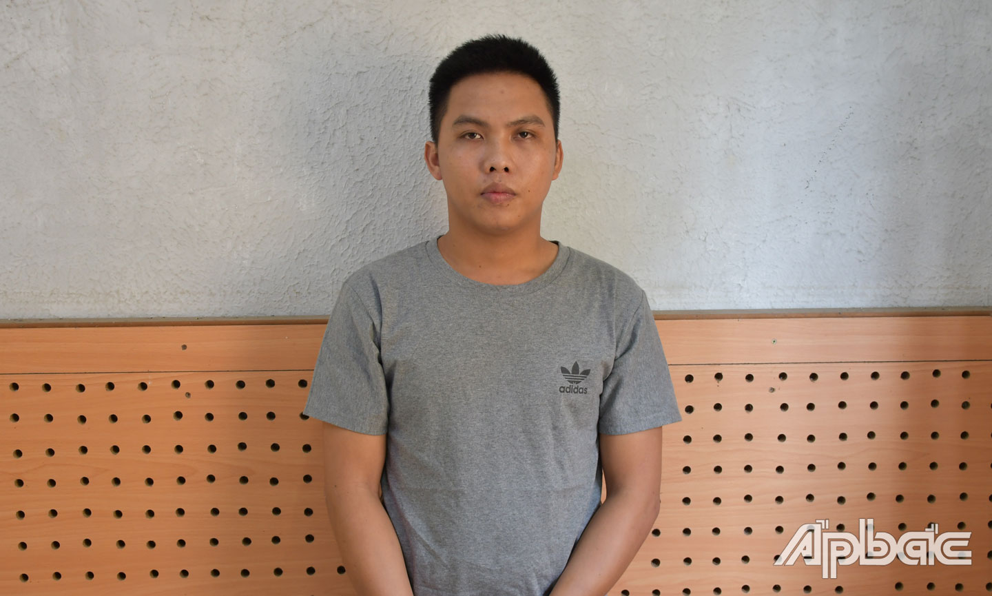 Nguyễn Văn Cường tại cơ quan Công an.