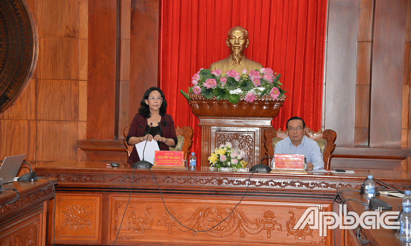 đồng chí Nguyễn Thị Sáng 
