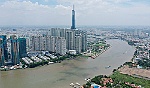 Cầu đi bộ qua sông Sài Gòn có hình tượng lá dừa nước