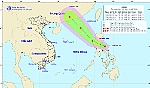 Xuất hiện áp thấp nhiệt đới gần Biển Đông