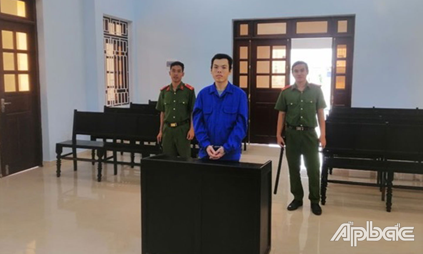 Bị cáo Dương tại phiên tòa.