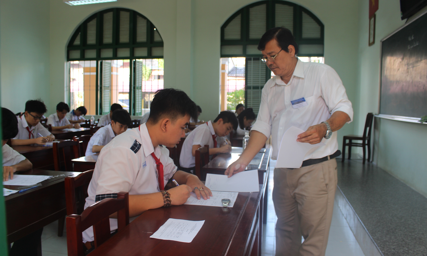 Thí sinh tham dự kỳ thi tuyển sinh lớp 10 năm 2019. 