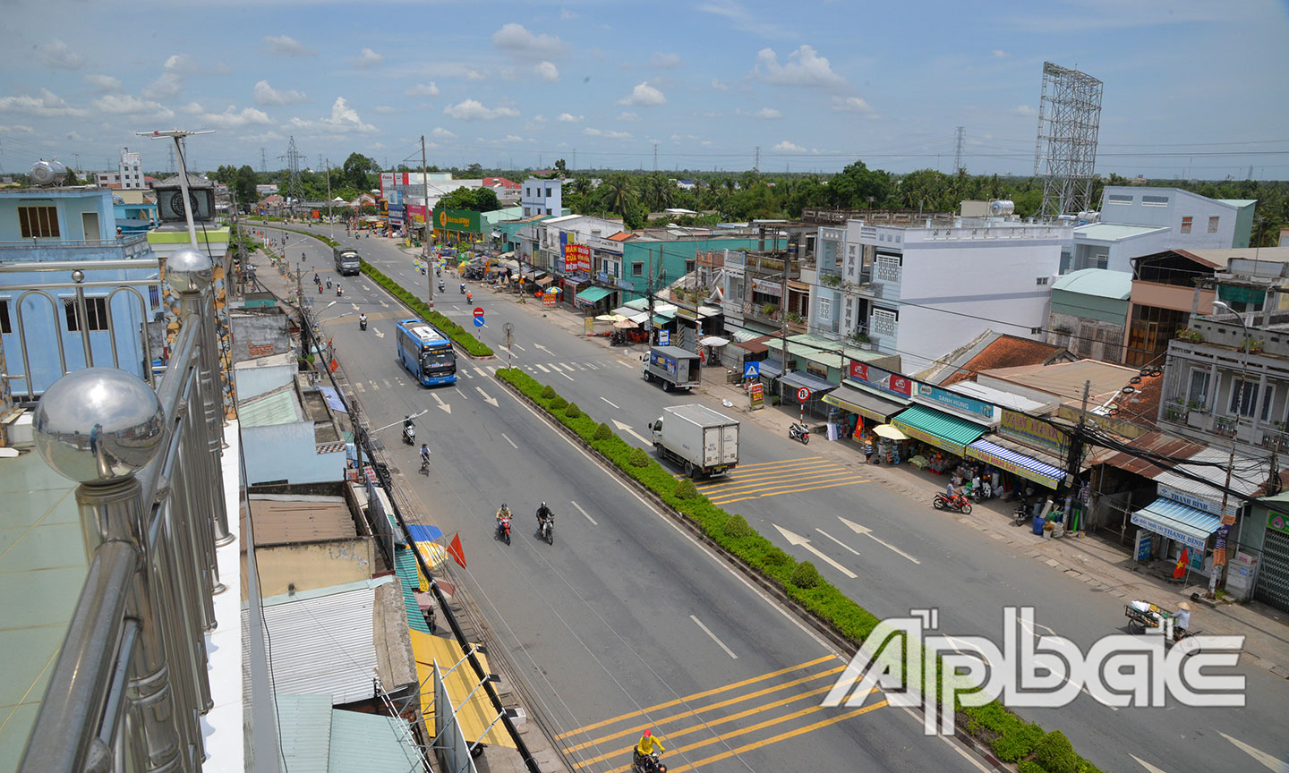 Một góc thị trấn Tân Hiệp.